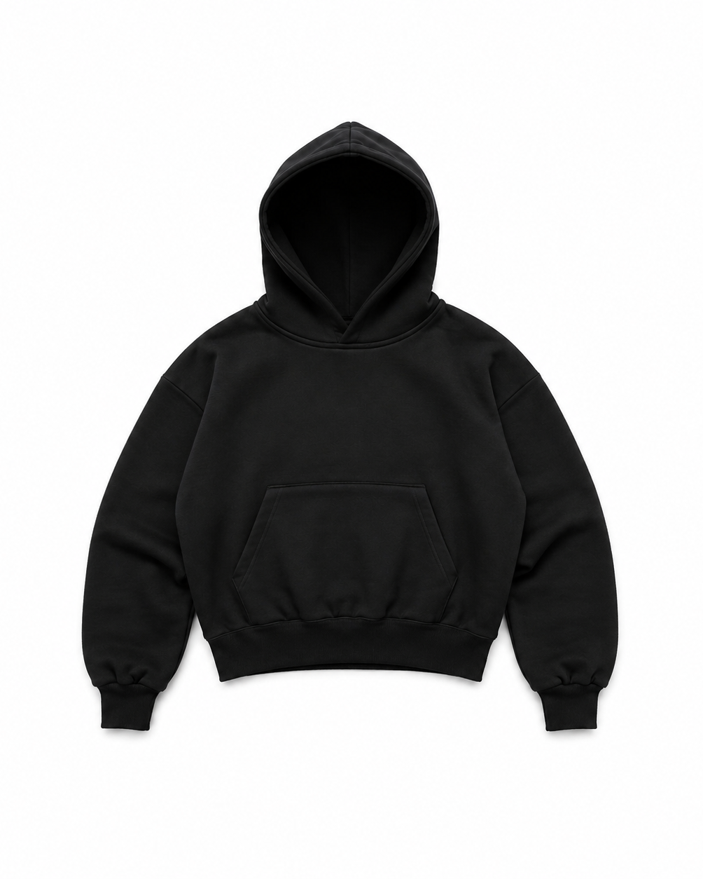 Hoodie Boxy Fit Black