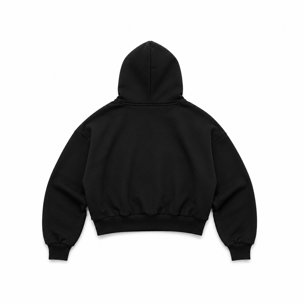 Hoodie Boxy Fit Black