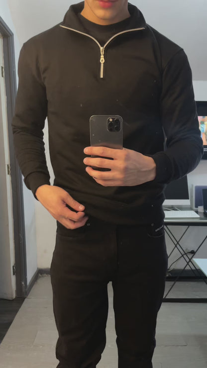 Black Quarter Zip