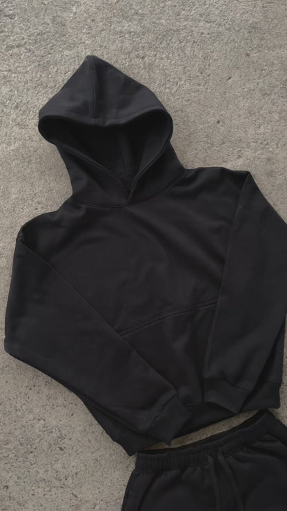 Hoodie Boxy Fit Black